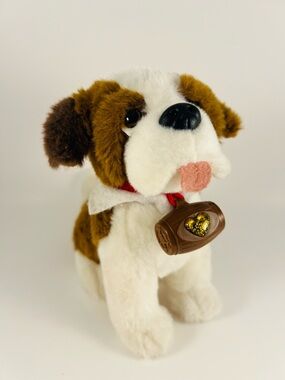 Elf On A Shelf Pets St Bernard with Barrel 7” Plush Dog